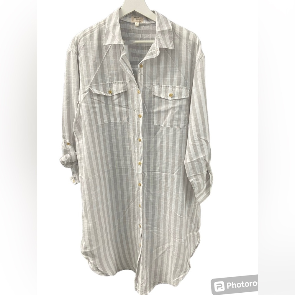 Women’s linen shirt dress NWT